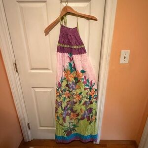 Floral Halter Maxi Dress